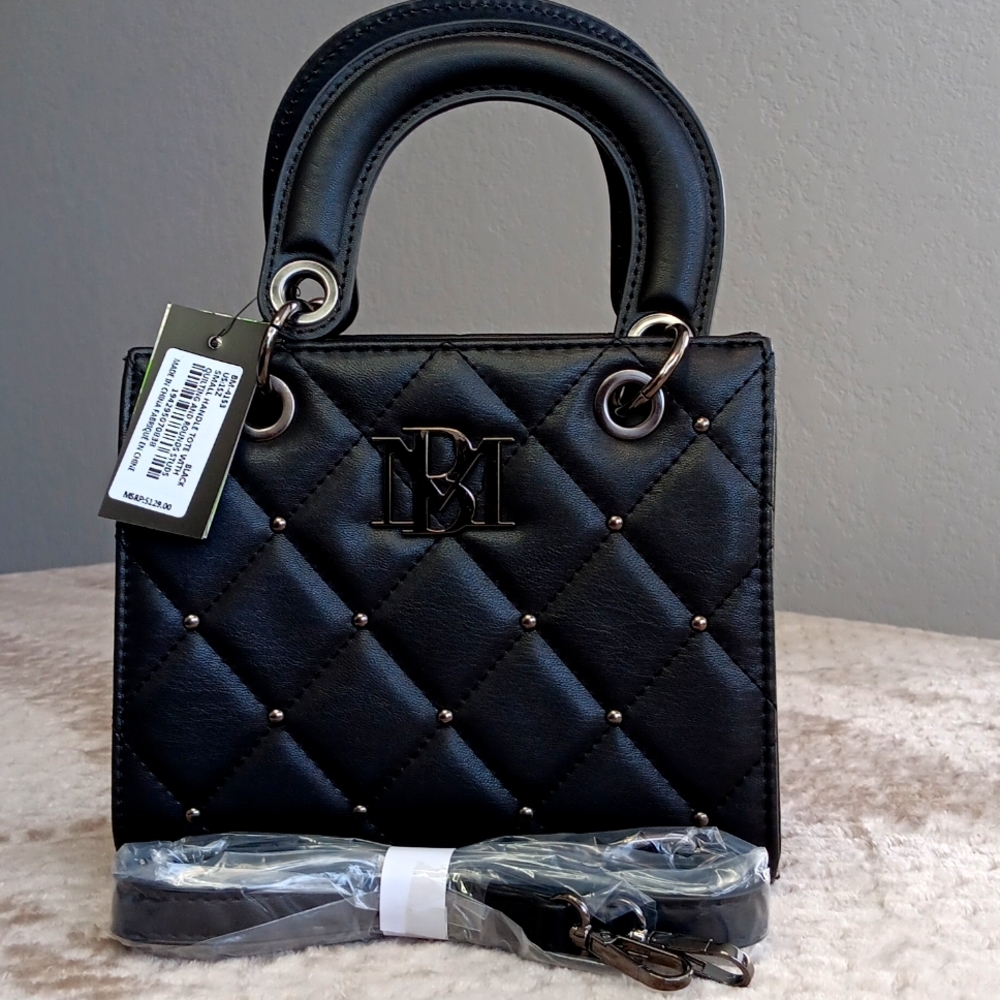 NWT Badgley Mischka Black Small Tote